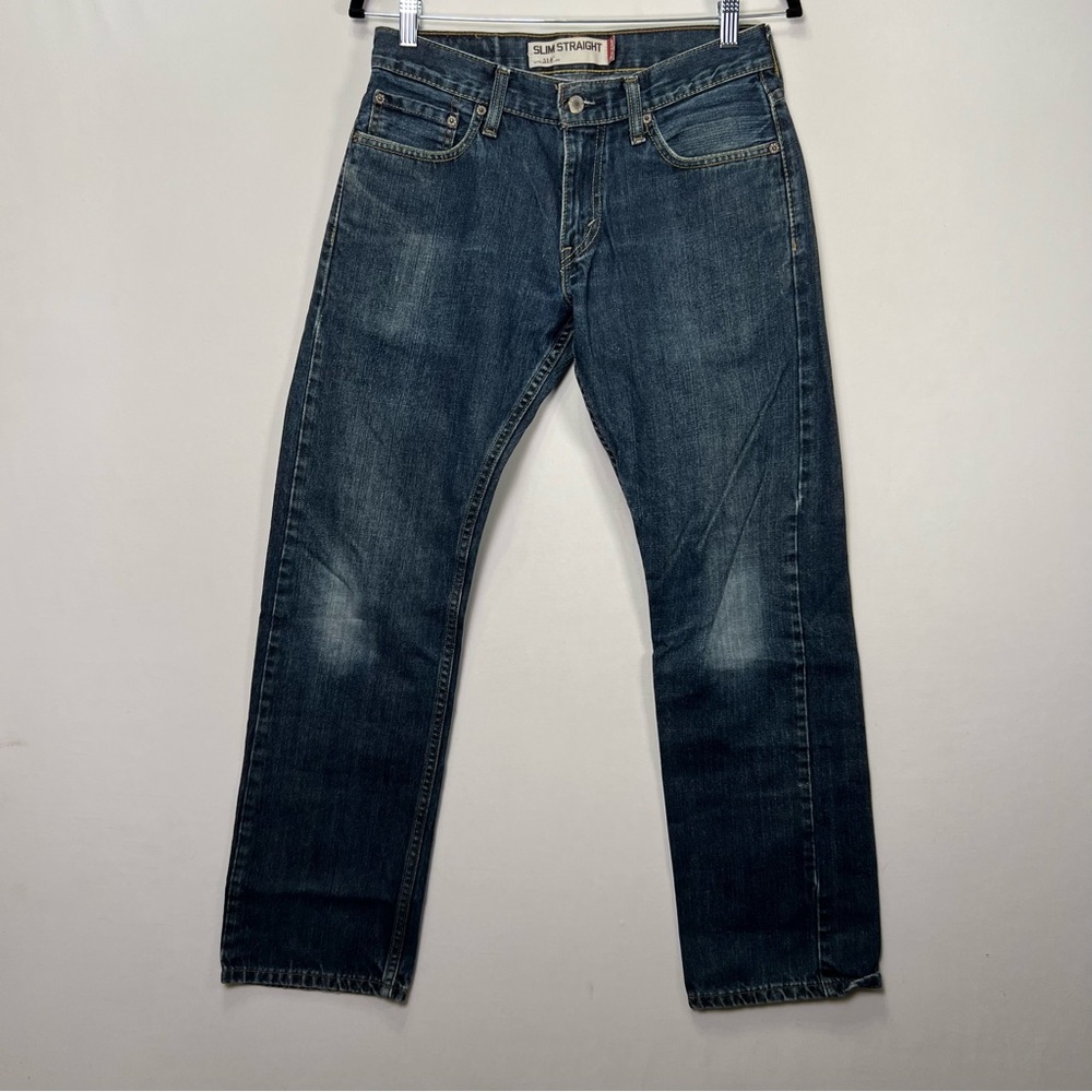 Levi’s 514 Slim Straight Men’s Denim Blue Jeans 29 x 30 See Pics